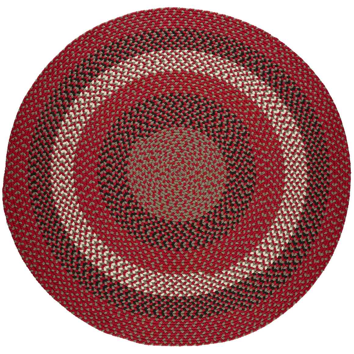 Manhattan Braided Round Reversible Area Rugs