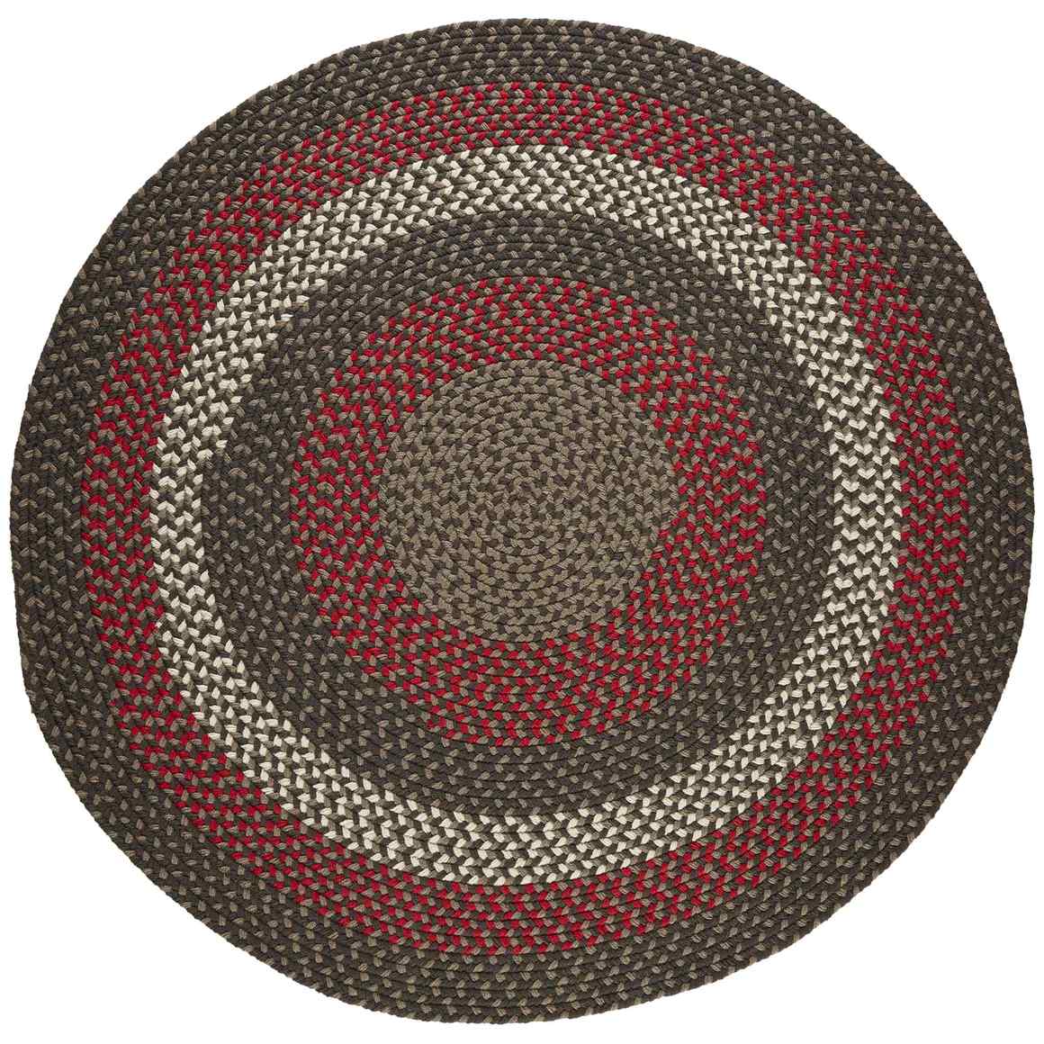 Manhattan Braided Round Reversible Area Rugs