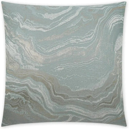 Manon Pewter Abstract Glam Mist Large Throw Pillow