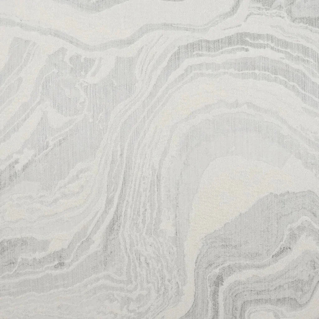 Manon Silver Abstract Glam Silver Large Throw Pillow
