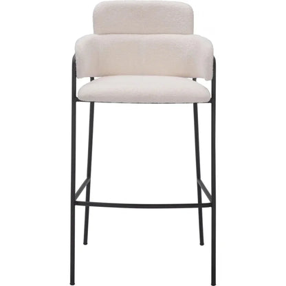 Marcel Barstool (Set of 2) Cream