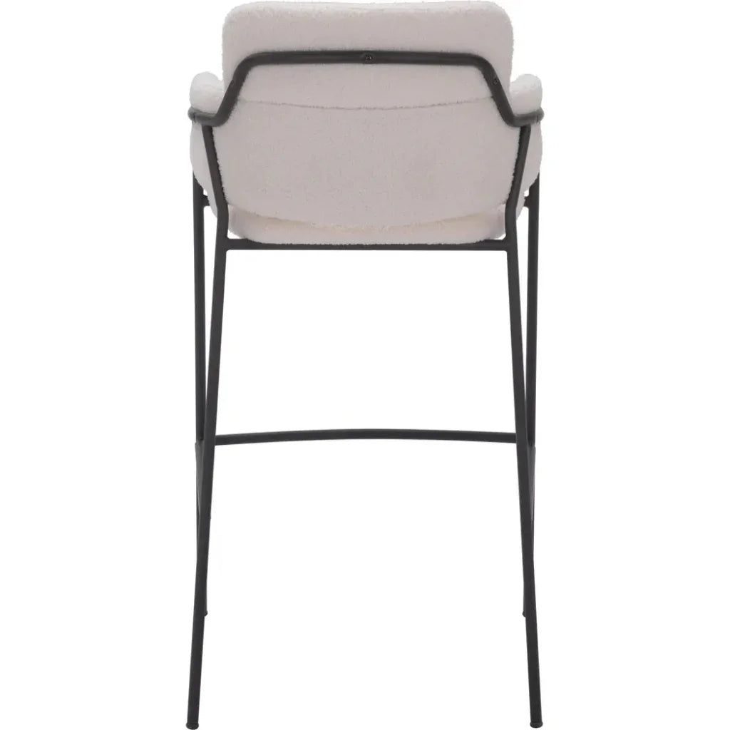 Marcel Barstool (Set of 2) Cream