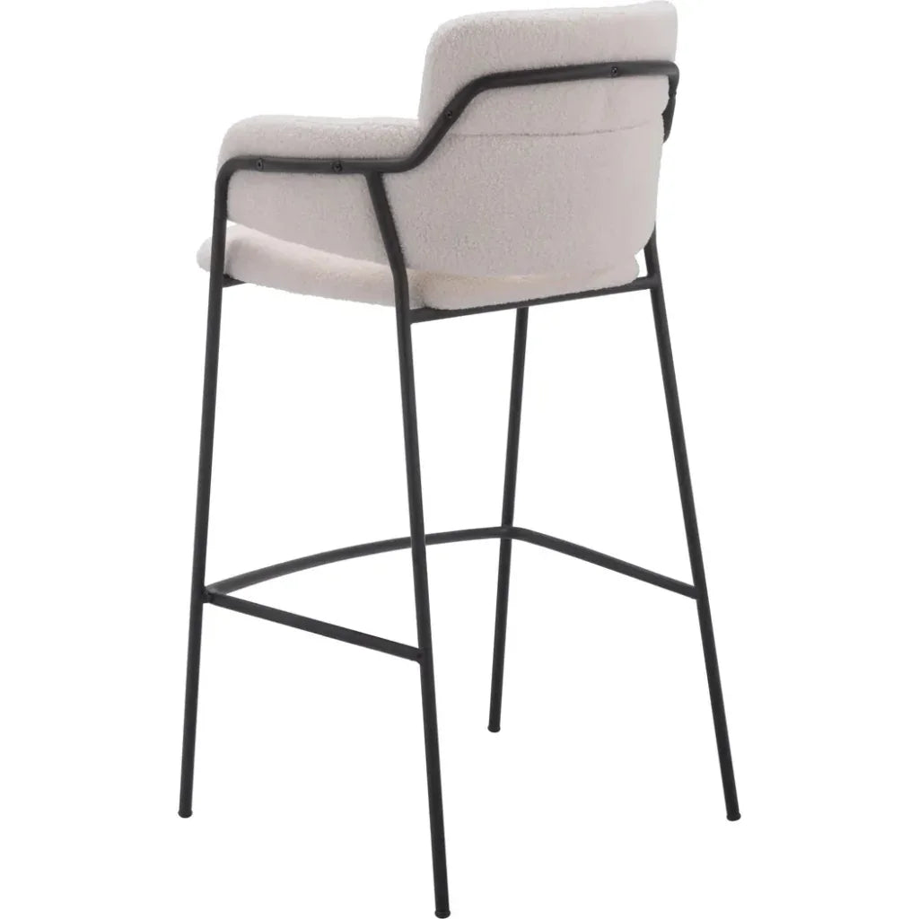 Marcel Barstool (Set of 2) Cream