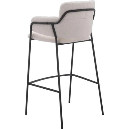 Marcel Barstool (Set of 2) Cream