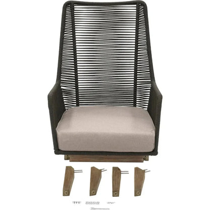 Marco Polo Lounge Chair - Grey Outdoor Lounge Chair