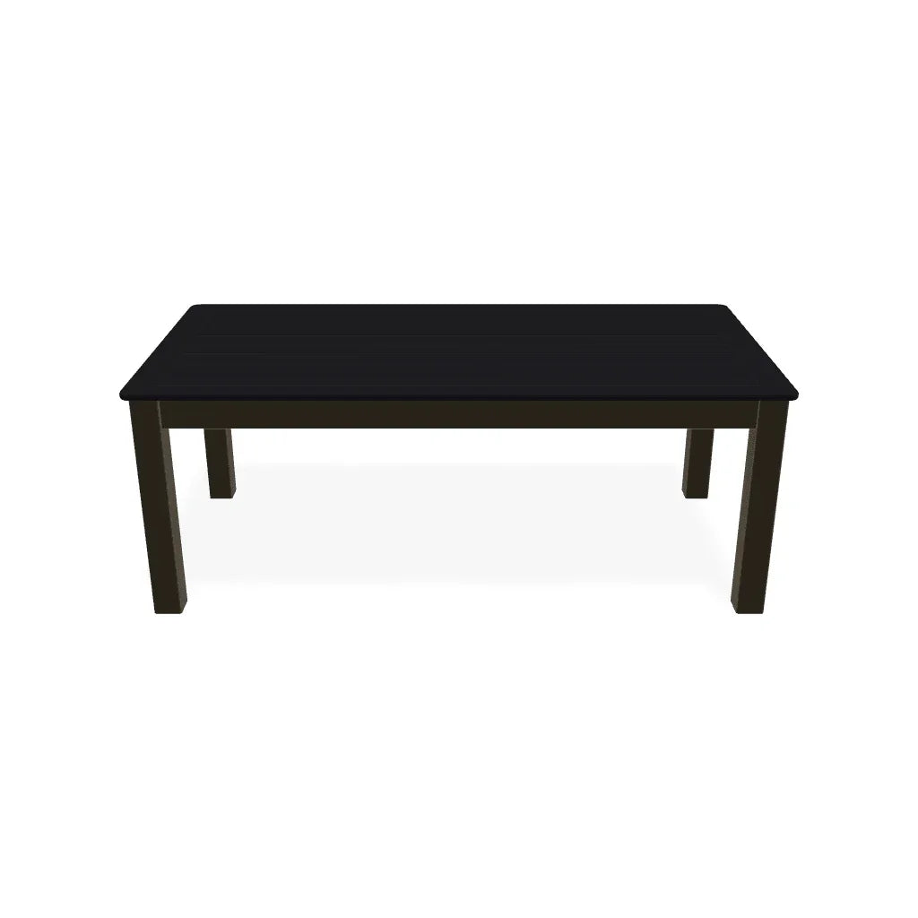 Marine Grade Polymer 24" X 48" Rectangular Outdoor Coffee Table