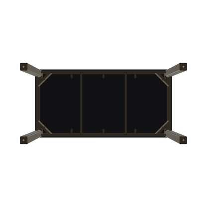 Marine Grade Polymer 24" X 48" Rectangular Outdoor Coffee Table