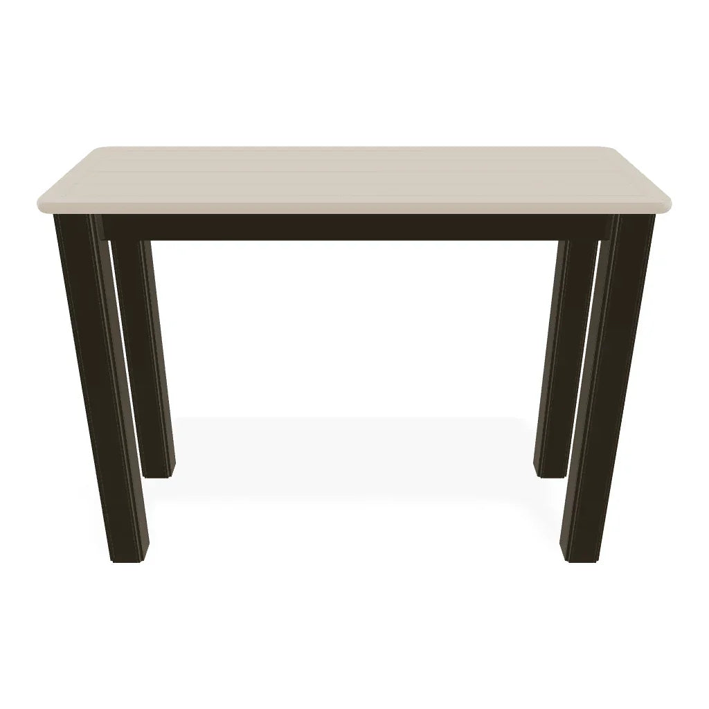 Marine Grade Polymer Top Table 10" X 27" Outdoor Side Table