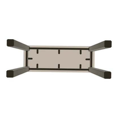 Marine Grade Polymer Top Table 10" X 27" Outdoor Side Table