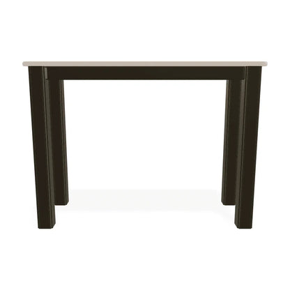 Marine Grade Polymer Top Table 10" X 27" Outdoor Side Table