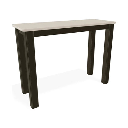 Marine Grade Polymer Top Table 10" X 27" Outdoor Side Table