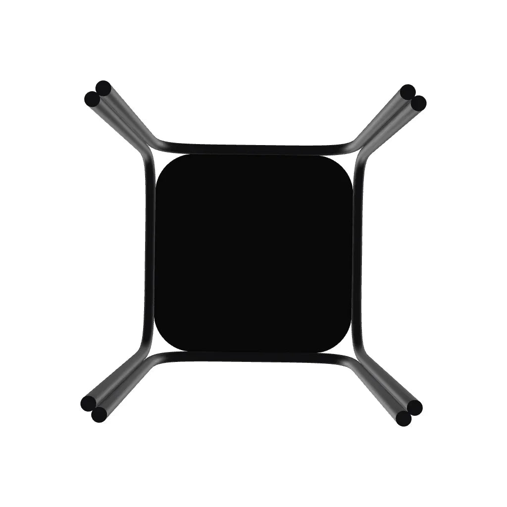 Marine Grade Polymer Top Table 17" Square Outdoor End Table