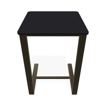 Marine Grade Polymer Top Table 17.5" Square Outdoor Side Table