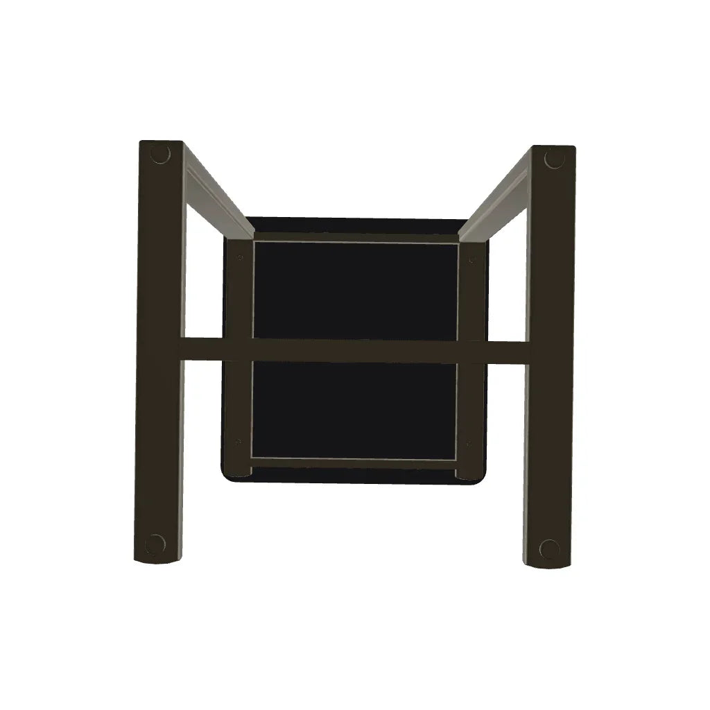 Marine Grade Polymer Top Table 17.5" Square Outdoor Side Table
