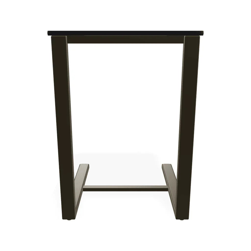 Marine Grade Polymer Top Table 17.5" Square Outdoor Side Table