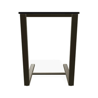 Marine Grade Polymer Top Table 17.5" Square Outdoor Side Table