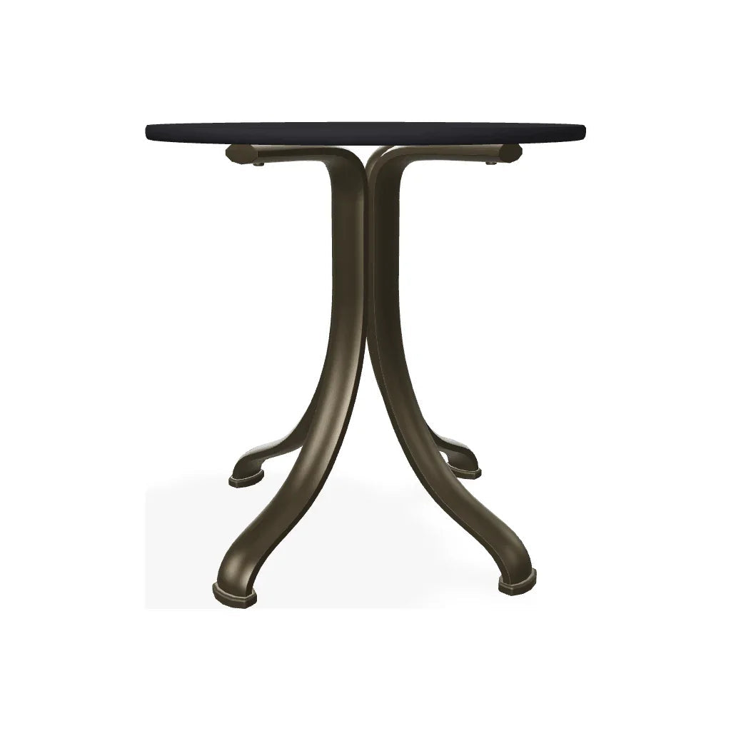 Marine Grade Polymer Top Table 18" Round Outdoor End Table