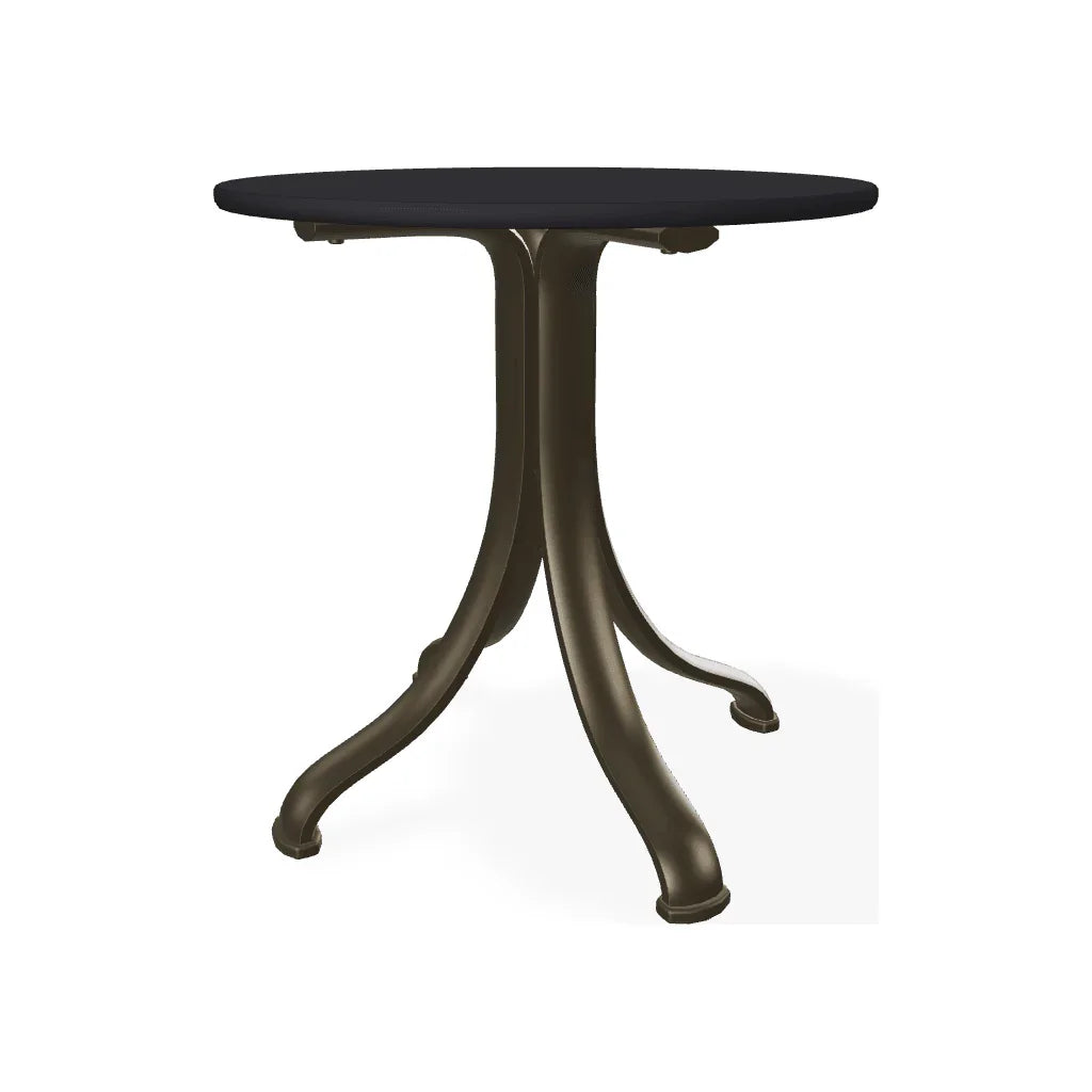 Marine Grade Polymer Top Table 18" Round Outdoor End Table