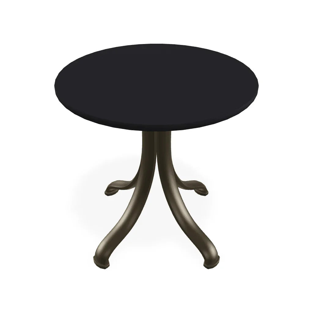 Marine Grade Polymer Top Table 18" Round Outdoor End Table