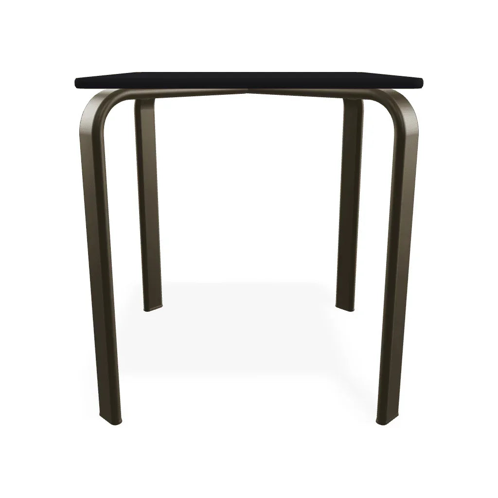 Marine Grade Polymer Top Table 18" Square Outdoor End Table