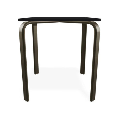 Marine Grade Polymer Top Table 18" Square Outdoor End Table