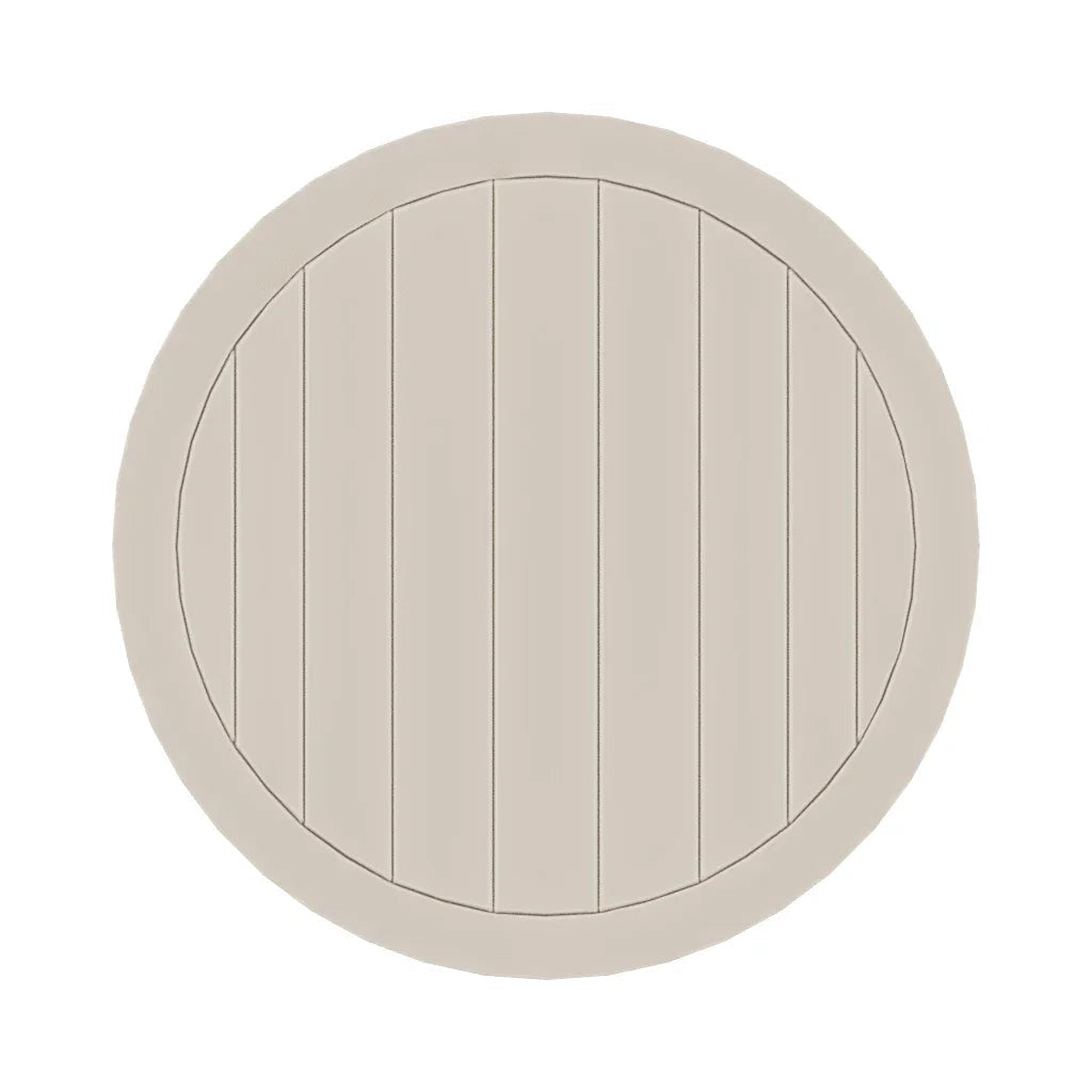 Marine Grade Polymer Top Table 21" Round Outdoor End Table