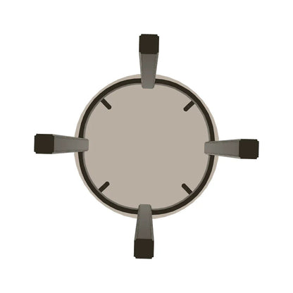Marine Grade Polymer Top Table 21" Round Outdoor End Table