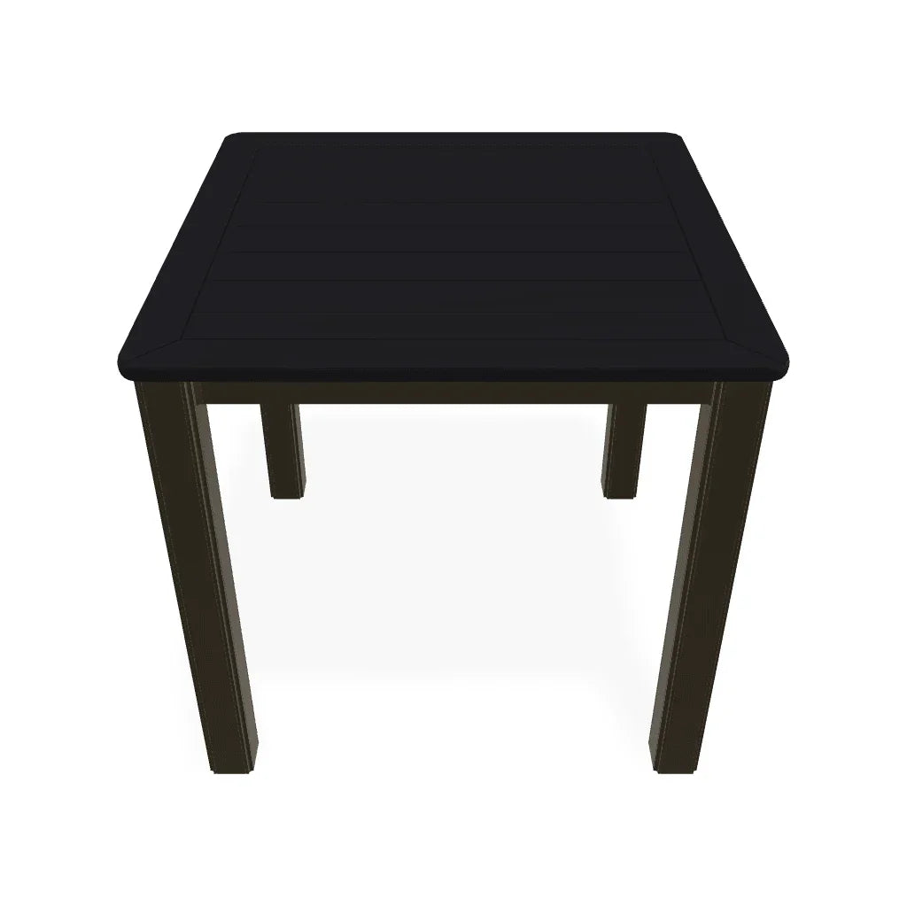 Marine Grade Polymer Top Table 21" Square Outdoor End Table
