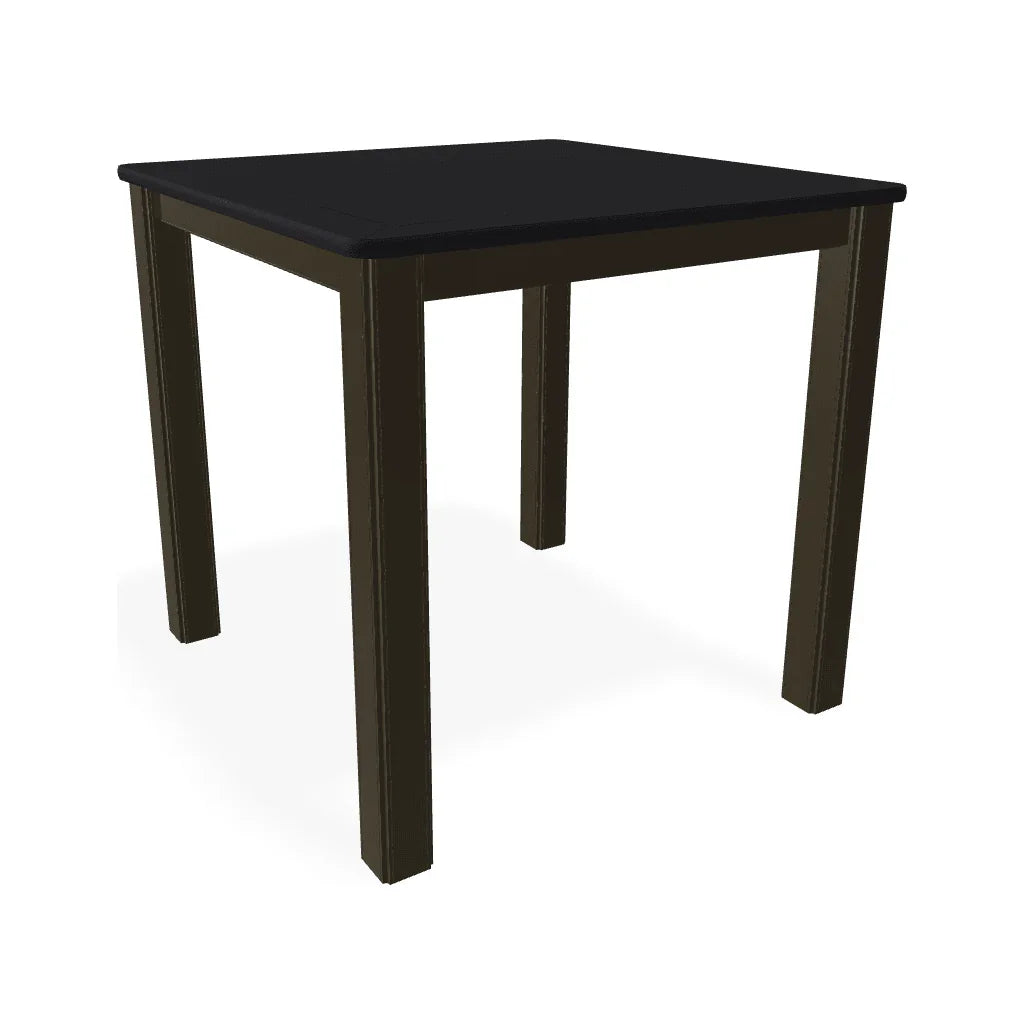 Marine Grade Polymer Top Table 21" Square Outdoor End Table