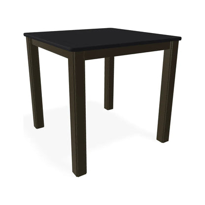 Marine Grade Polymer Top Table 21" Square Outdoor End Table