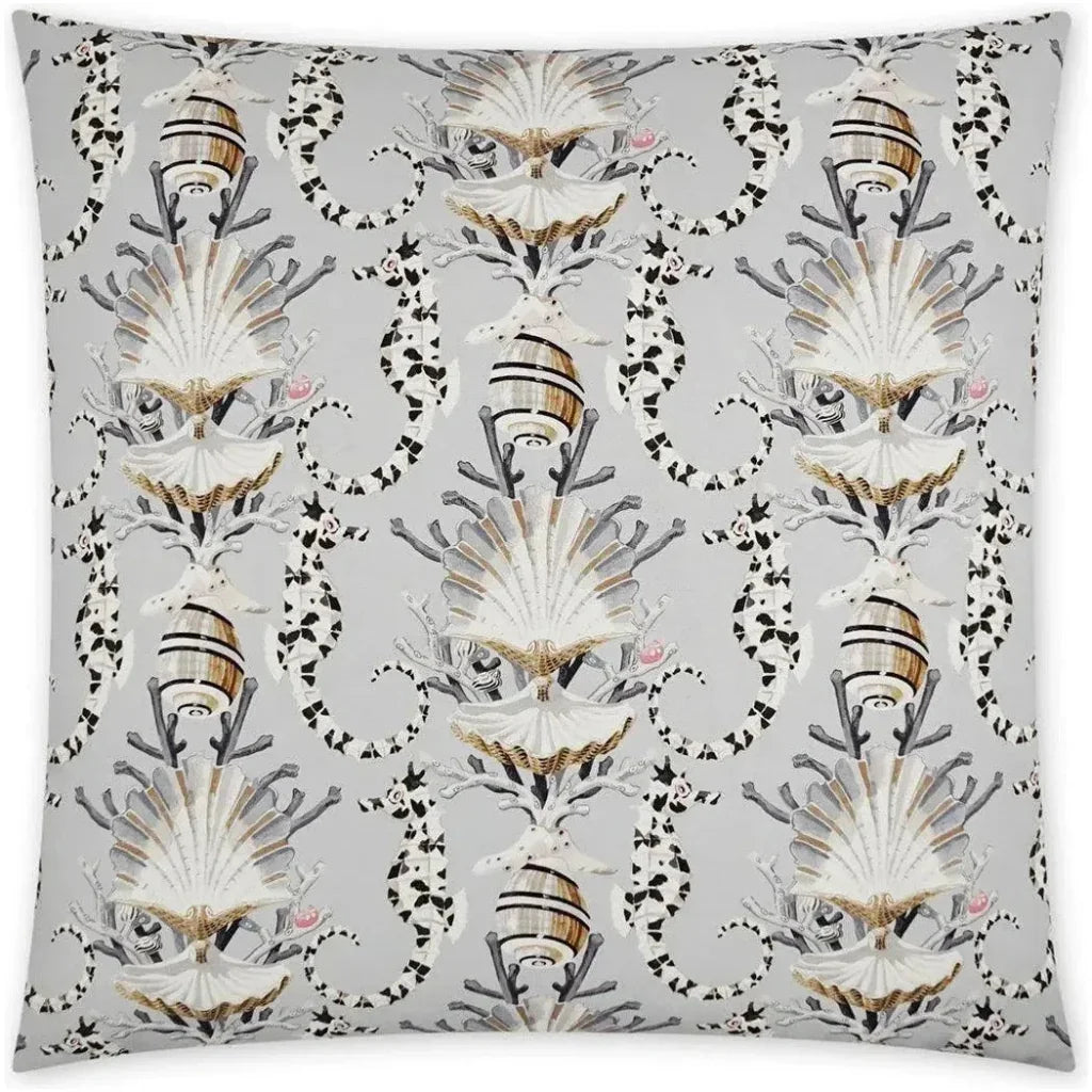 Mariner Beach Silver Large Throw Pillow Insert