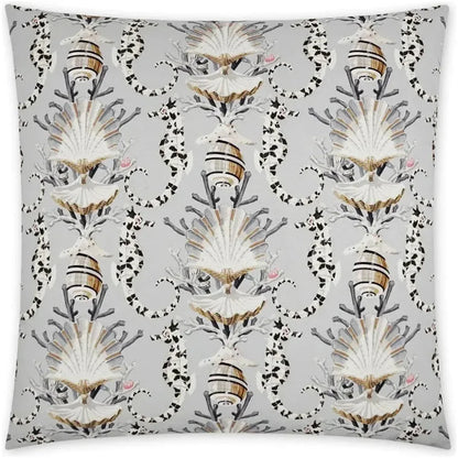 Mariner Beach Silver Large Throw Pillow Insert