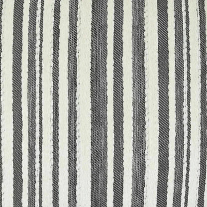 Marisol Charcoal Stripes Grey Large Throw Pillow Insert