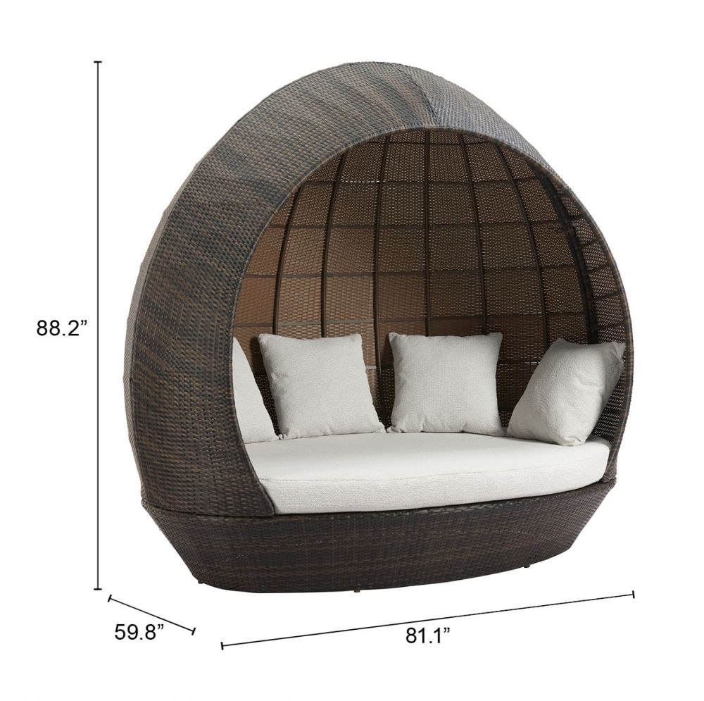 Marisol Olefin Fabric Outdoor Daybed
