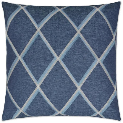 Markham Denim Blue Throw Pillow With Insert