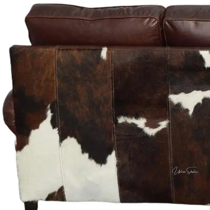 Marshal Whiskey Brown Leather Sofa