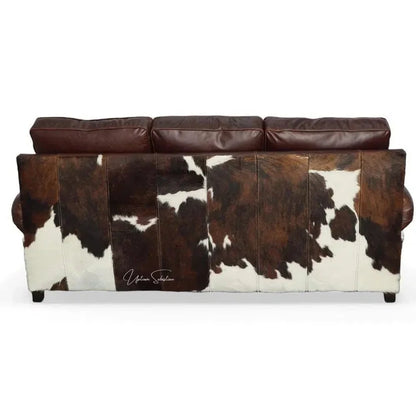 Marshal Whiskey Brown Leather Sofa