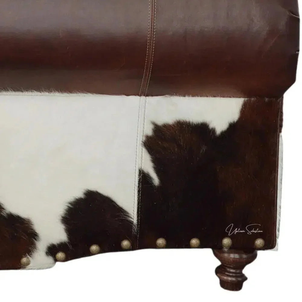 Marshal Whiskey Brown Leather Sofa