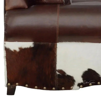 Marshal Whiskey Brown Leather Sofa