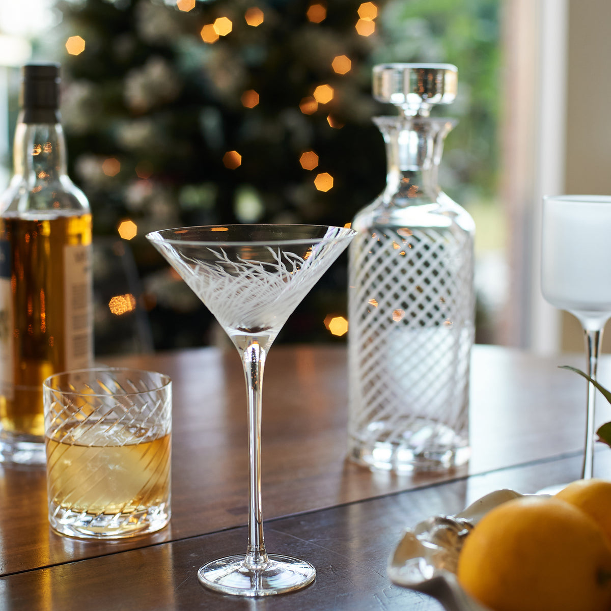 Martini Handmade Clear Glass ( Set of 5)