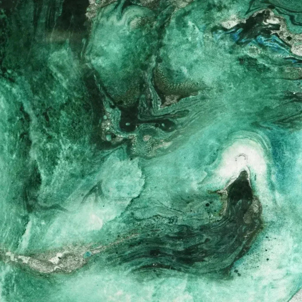 Massa Malachite Green Teal Large Throw Pillow Insert