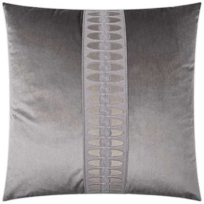 Mati Velvet Grey Throw Pillow With Insert