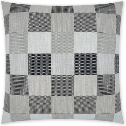 Matney Domino Geometric Grey Large Throw Pillow Insert