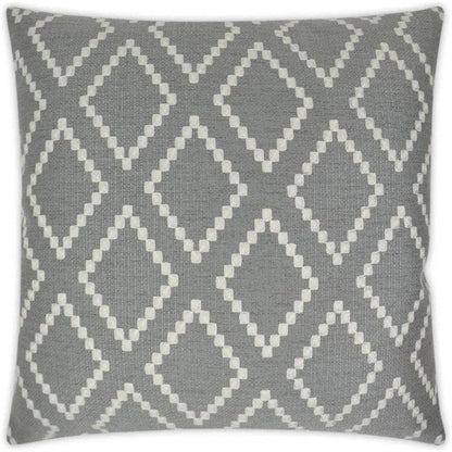 Matteo Smoke Grey Throw Pillow With Insert