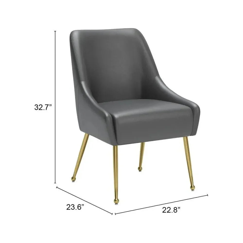 Maxine Performance Fabric Armless Dining Chair