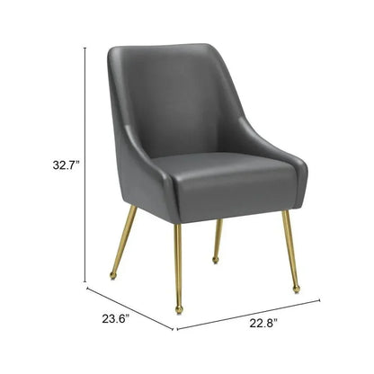Maxine Performance Fabric Armless Dining Chair