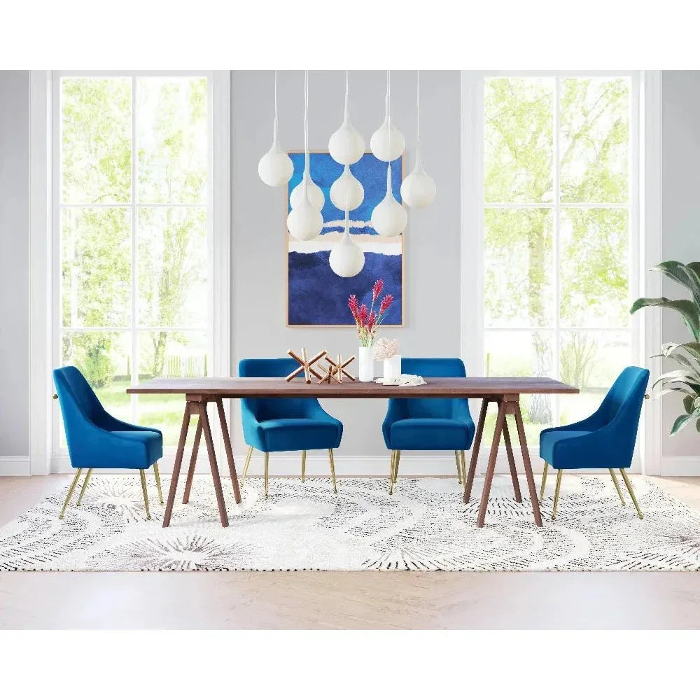 Maxine Performance Fabric Armless Dining Chair