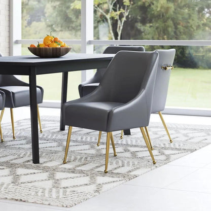 Maxine Performance Fabric Armless Dining Chair