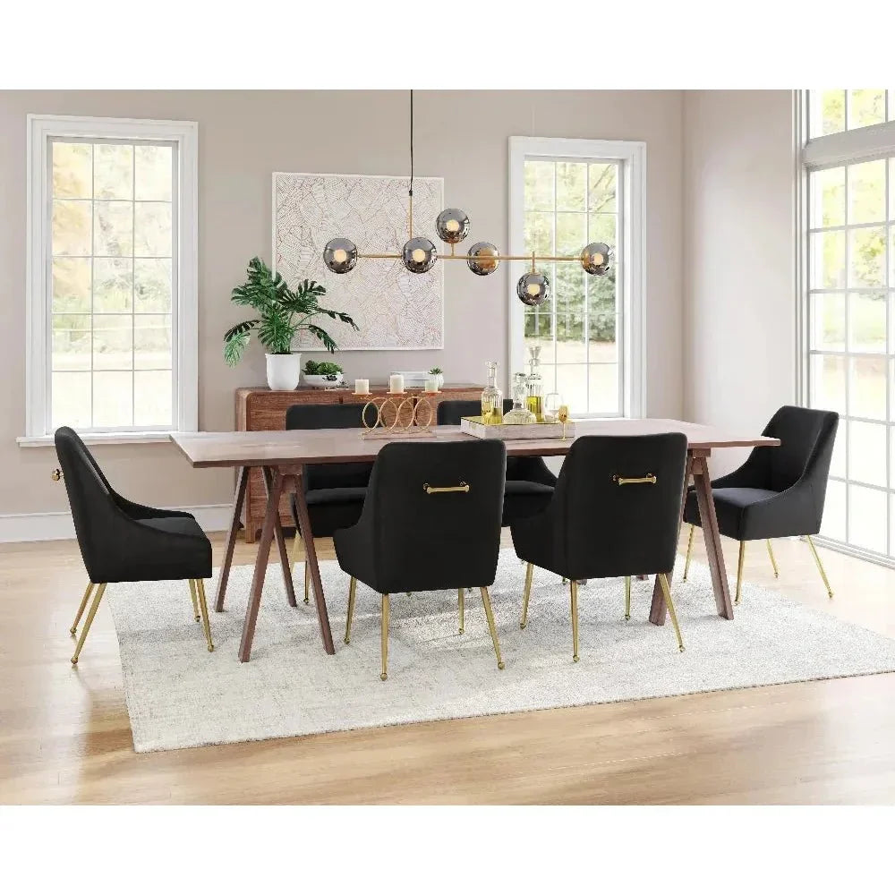 Maxine Performance Fabric Armless Dining Chair