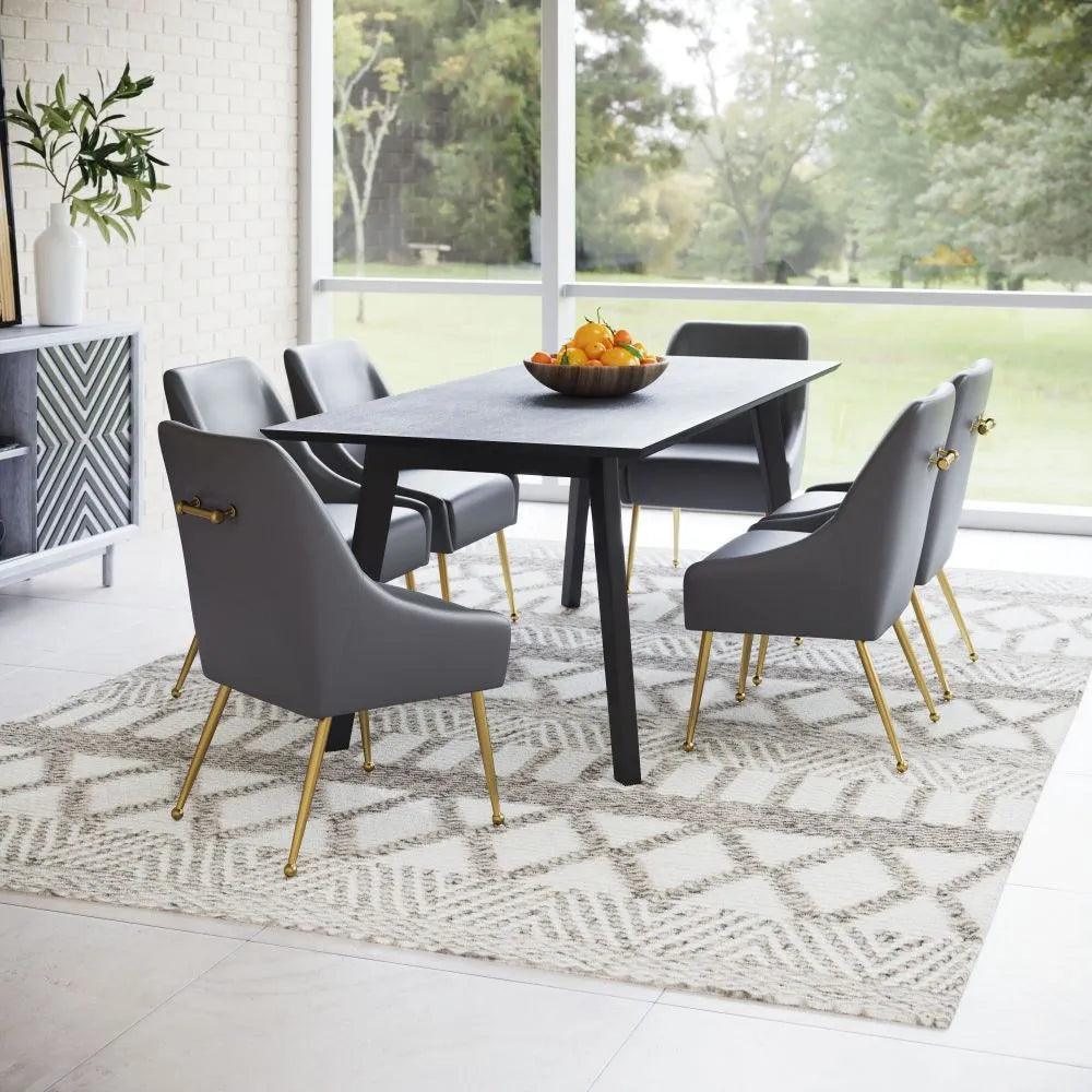Maxine Performance Fabric Armless Dining Chair